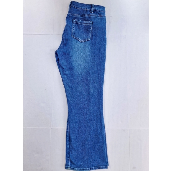 DG2 by Diane Gilman Comfort Virtual Stretch Boot-Cut indigo Blue Jean - Picture 2 of 10